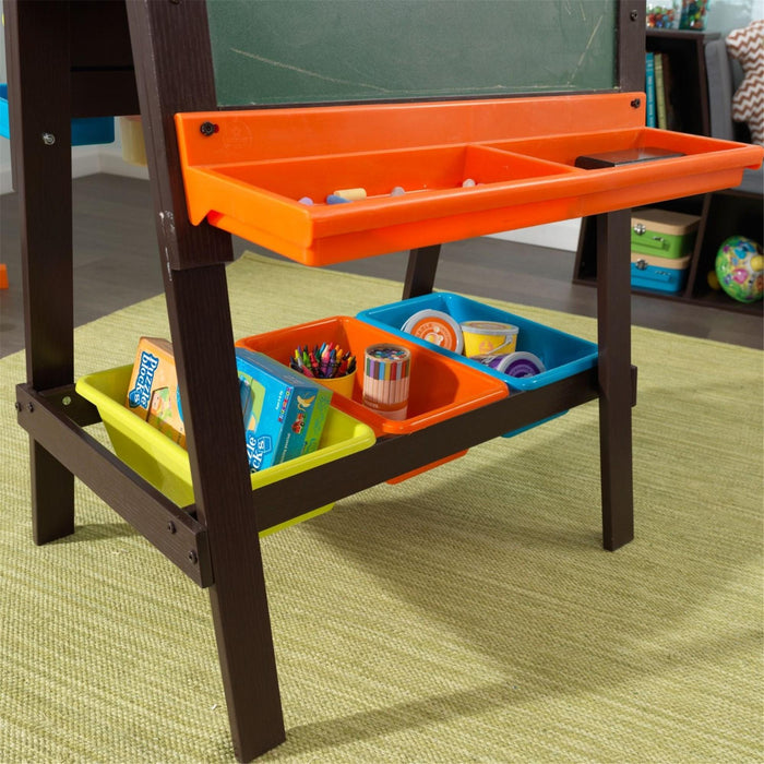 Kidkraft Storage Easel Espresso