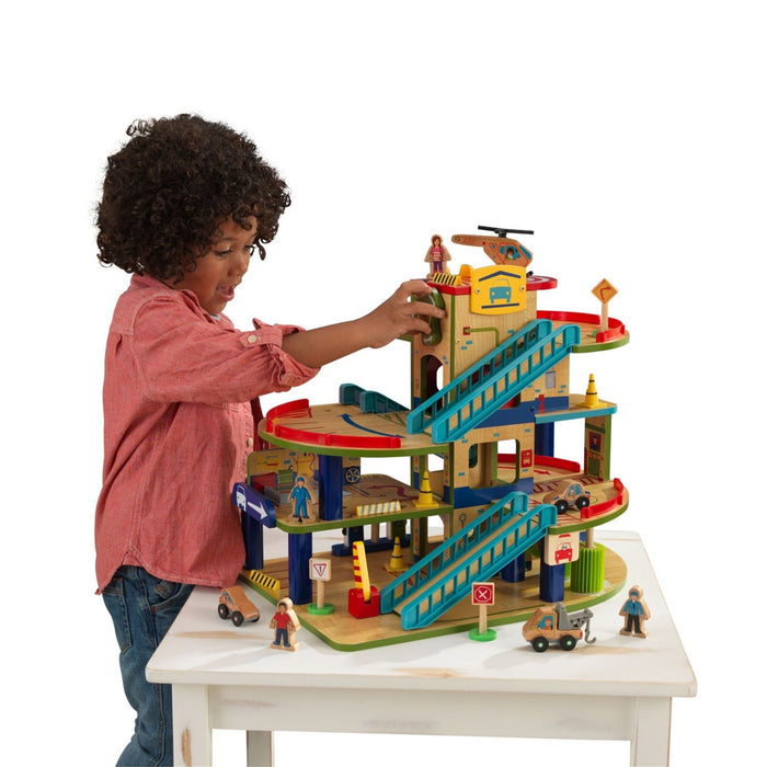 Kidkraft Wash N Go Wooden Car Garage