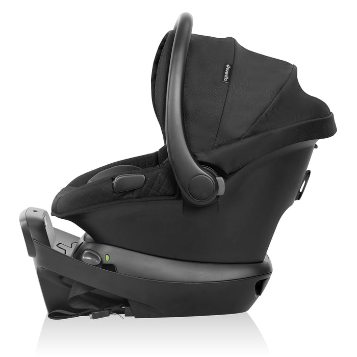 EVENFLO Omni Ultra Travel System with Revolve180 LiteMax NXT Rotational Infant Car Seat (Pacific Green) (Caviar Black)