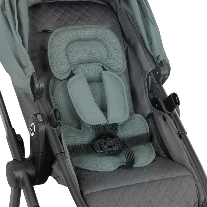 EVENFLO Omni Ultra Travel System with Revolve180 LiteMax NXT Rotational Infant Car Seat (Pacific Green) (Caviar Black)