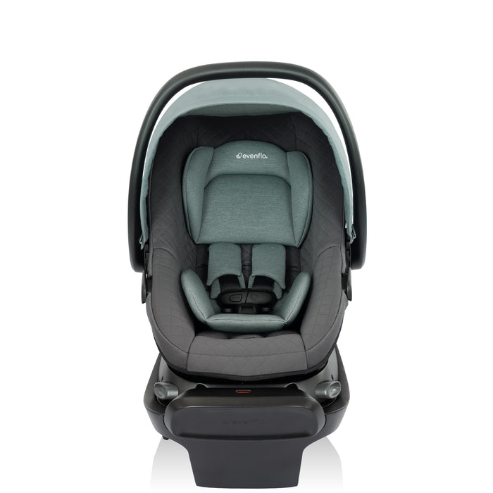 EVENFLO Omni Ultra Travel System with Revolve180 LiteMax NXT Rotational Infant Car Seat (Pacific Green) (Caviar Black)