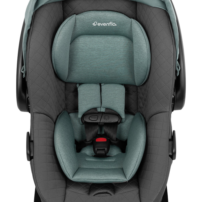 EVENFLO Omni Ultra Travel System with Revolve180 LiteMax NXT Rotational Infant Car Seat (Pacific Green) (Caviar Black)