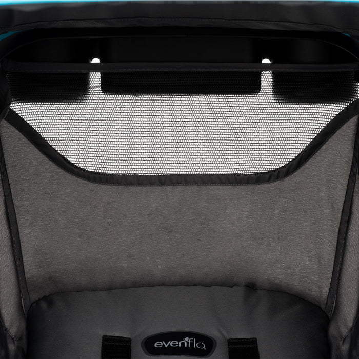 EVENFLO Victory Plus Jogging Stroller Travel System with LiteMax Infant Car Seat (Gray Scale) (Malibu Blue)