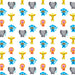 French Bull Jungle Party Wallpaper - Half Kit