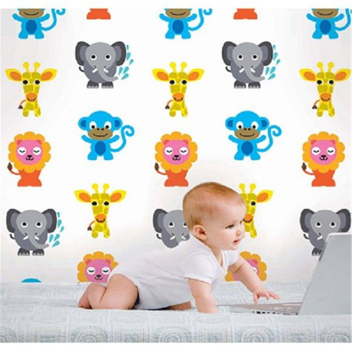 French Bull Jungle Party Wallpaper - Full Kit