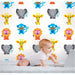 French Bull Jungle Party Wallpaper - Full Kit