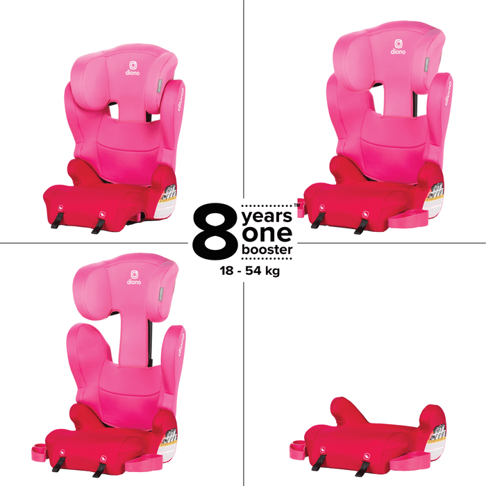 The new and improved XL 2-in-1 booster seat transforms from a high-back booster to a backless booster as your big kid grows.