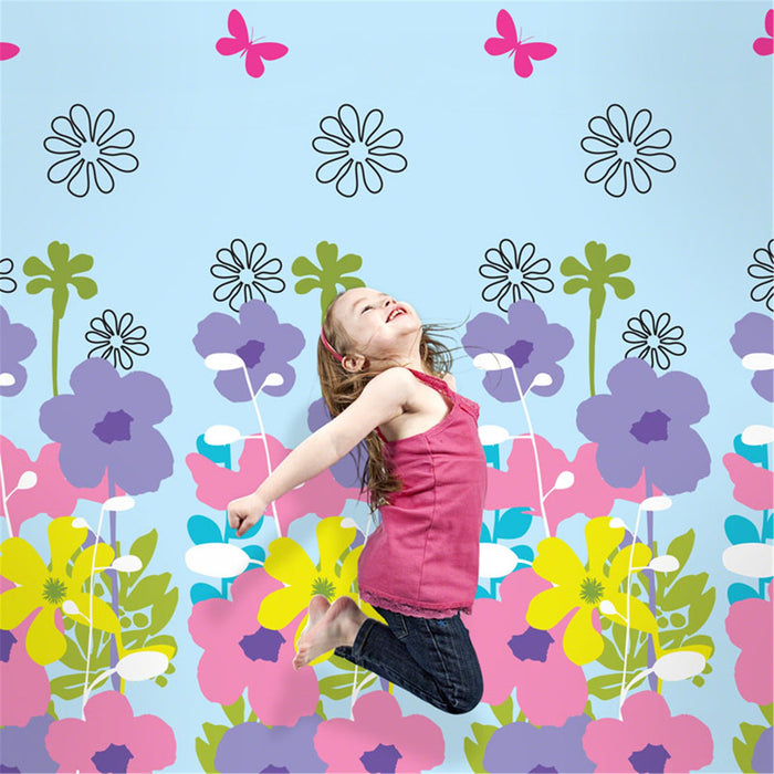 French Bull Shadow Flower Sky Wallpaper Full Kit