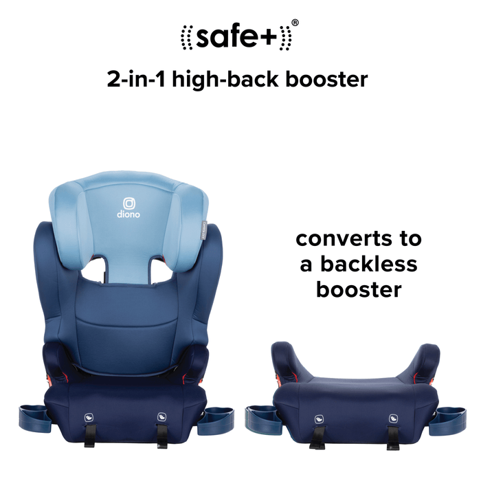 The new and improved XL 2-in-1 booster seat transforms from a high-back booster to a backless booster as your big kid grows.