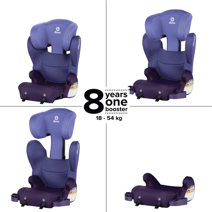 The new and improved XL 2-in-1 booster seat transforms from a high-back booster to a backless booster as your big kid grows.