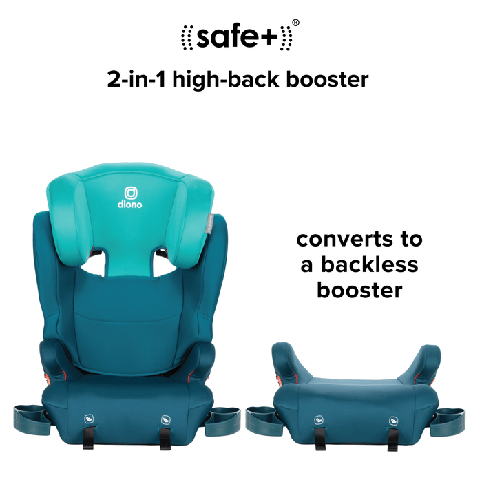 The new and improved XL 2-in-1 booster seat transforms from a high-back booster to a backless booster as your big kid grows.