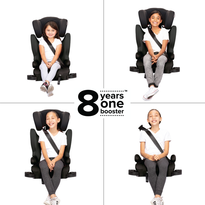 The new and improved XL 2-in-1 booster seat transforms from a high-back booster to a backless booster as your big kid grows.