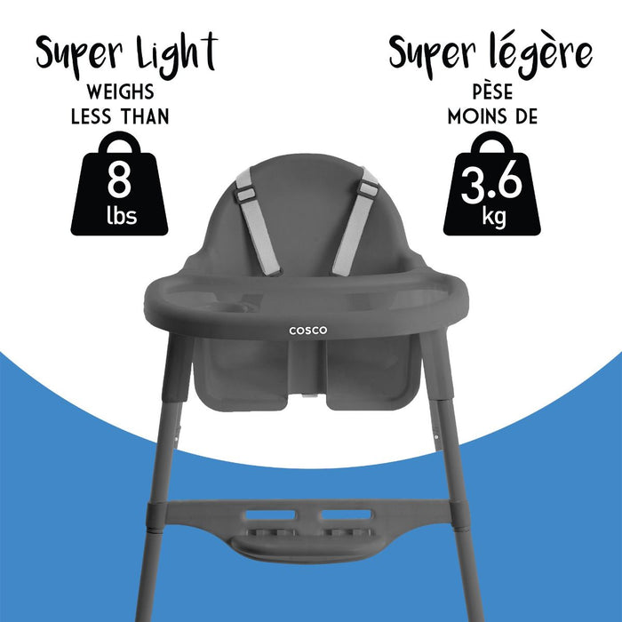 Cosco Canteen Highchair with footrest - Grey
