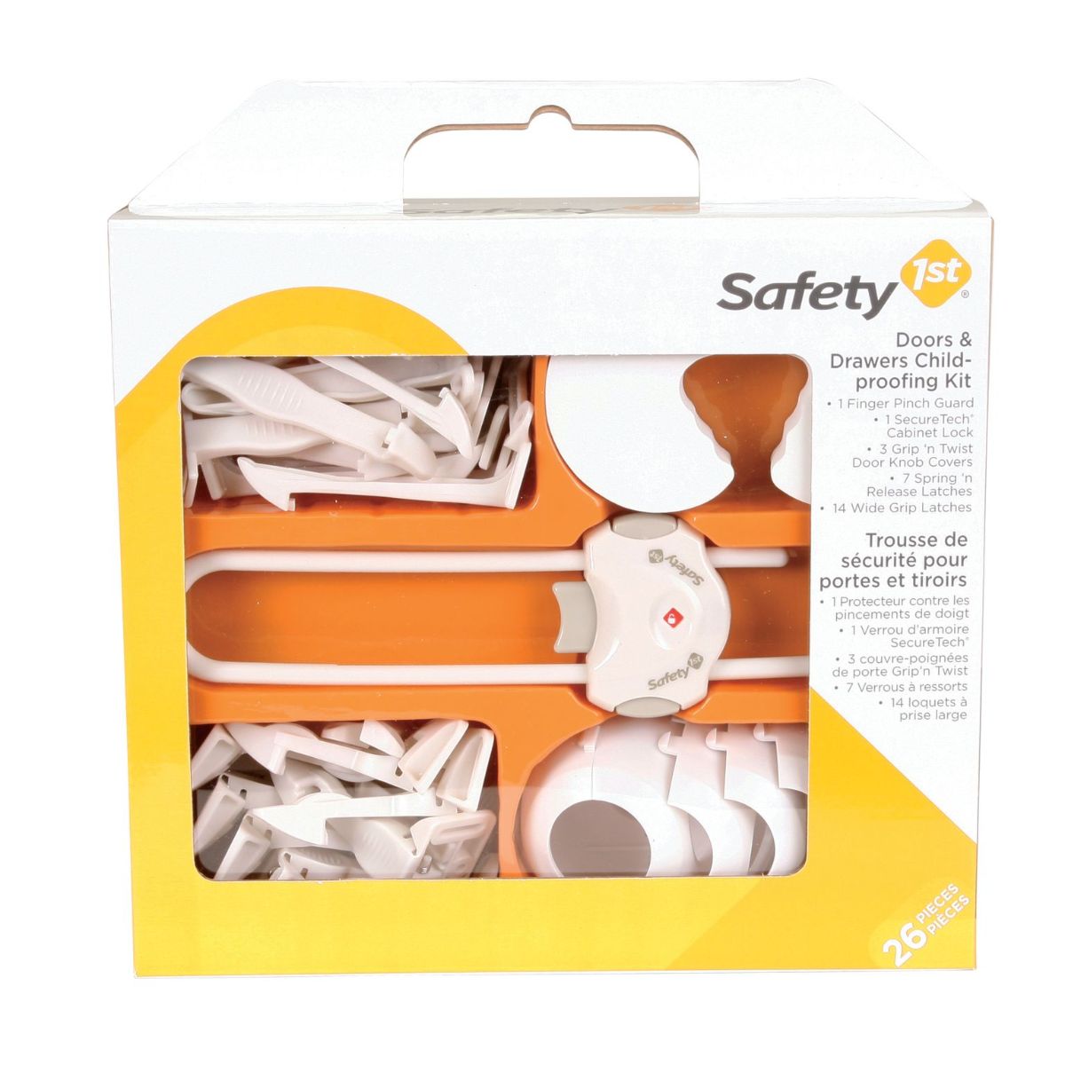 14 Pack Safety 1st Wide Grip Cabinet Locks & Drawer Latches