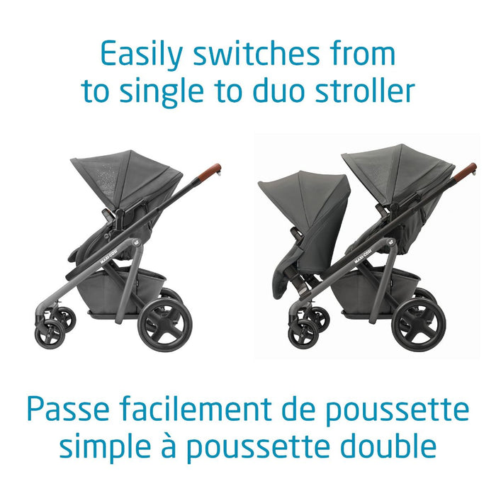 Maxi Cosi Lila Duo Double Stroller - Sparkling Grey