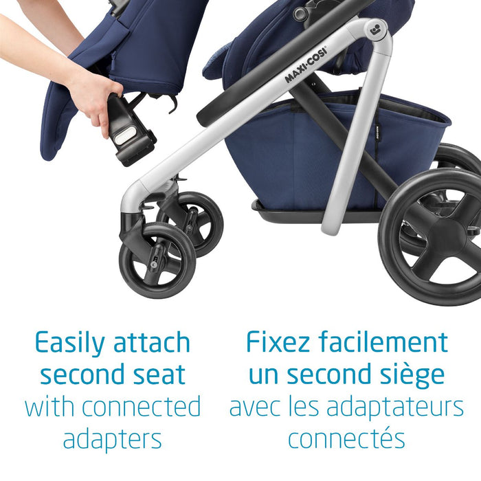 Maxi Cosi Lila Duo Double Stroller - Nomad Blue