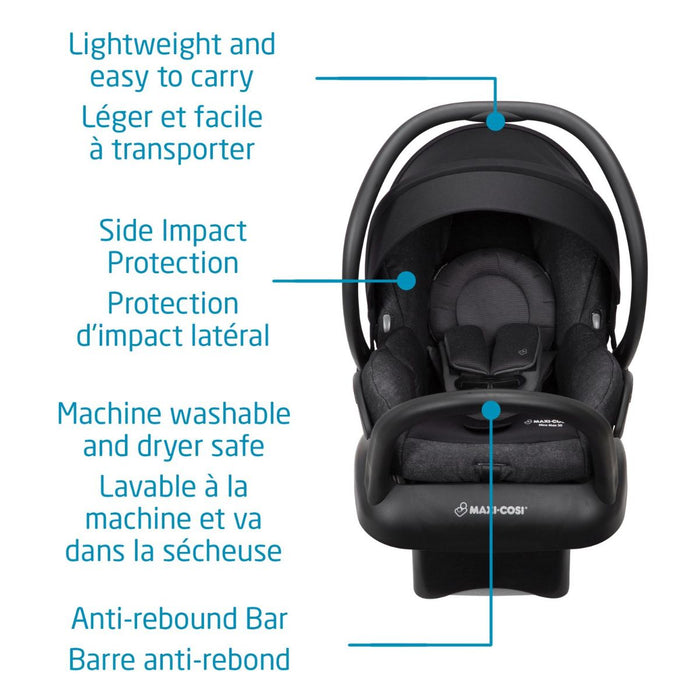 Maxi Cosi Gia Stroller Mico Max Infant Car Seat - Nomad Black