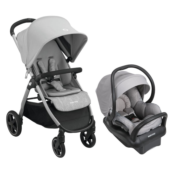 Maxi Cosi Gia Stroller Mico Max Infant Car Seat Bundle - Nomad Grey