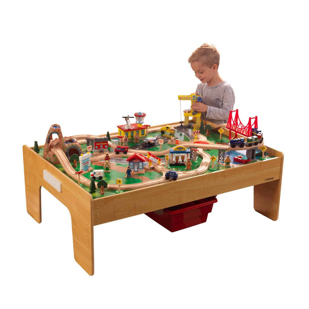 Kidkraft railway express hotsell train set & table