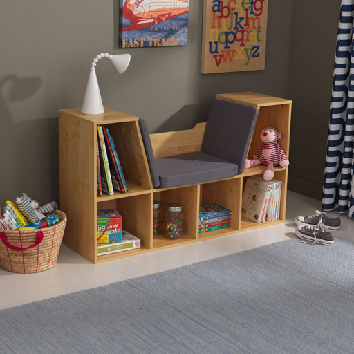 Kidkraft Bookcase With Reading Nook Natural