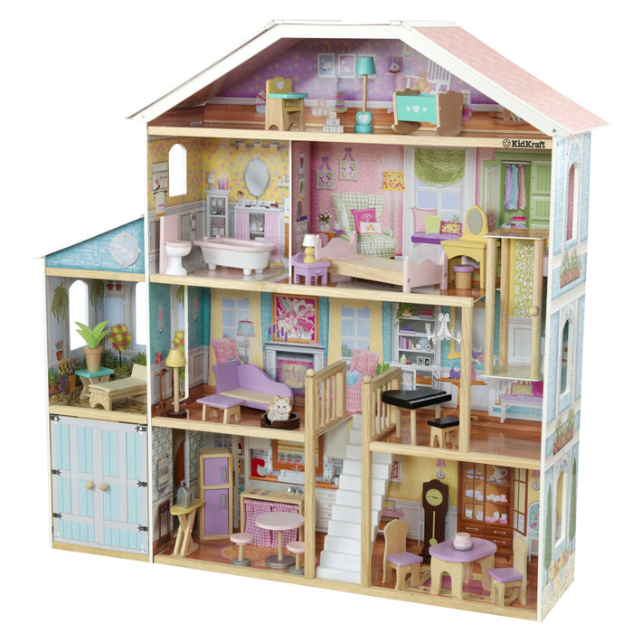 Kidkraft Grand View Mansion Dollhouse With Ez Kraft Assembly™