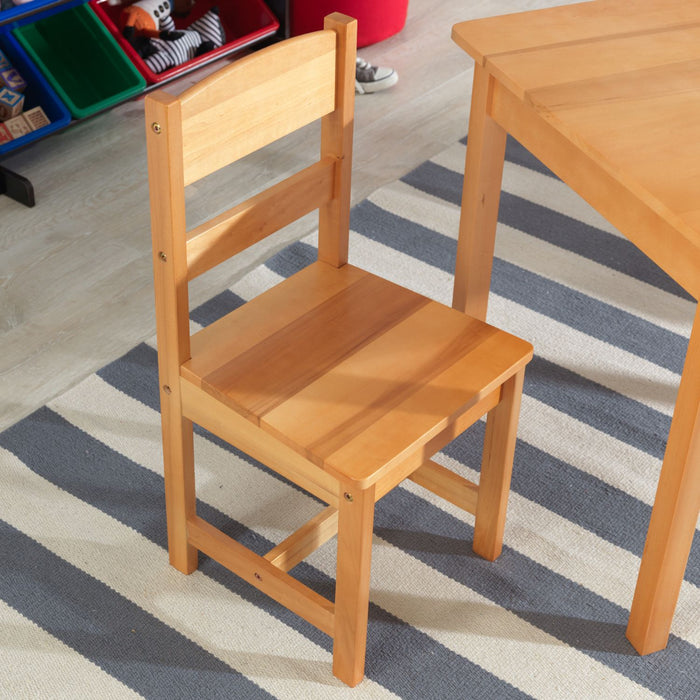 Kidkraft Rectangle Table 2 Chair Set Natural