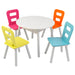Kidkraft Round Storage Table 4 Chair Set Highlighter