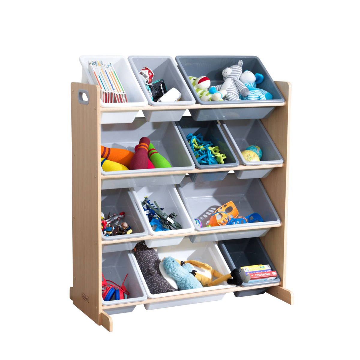 KidKraft Sort It Store it Bin Unit Gray Natural BabyStyle
