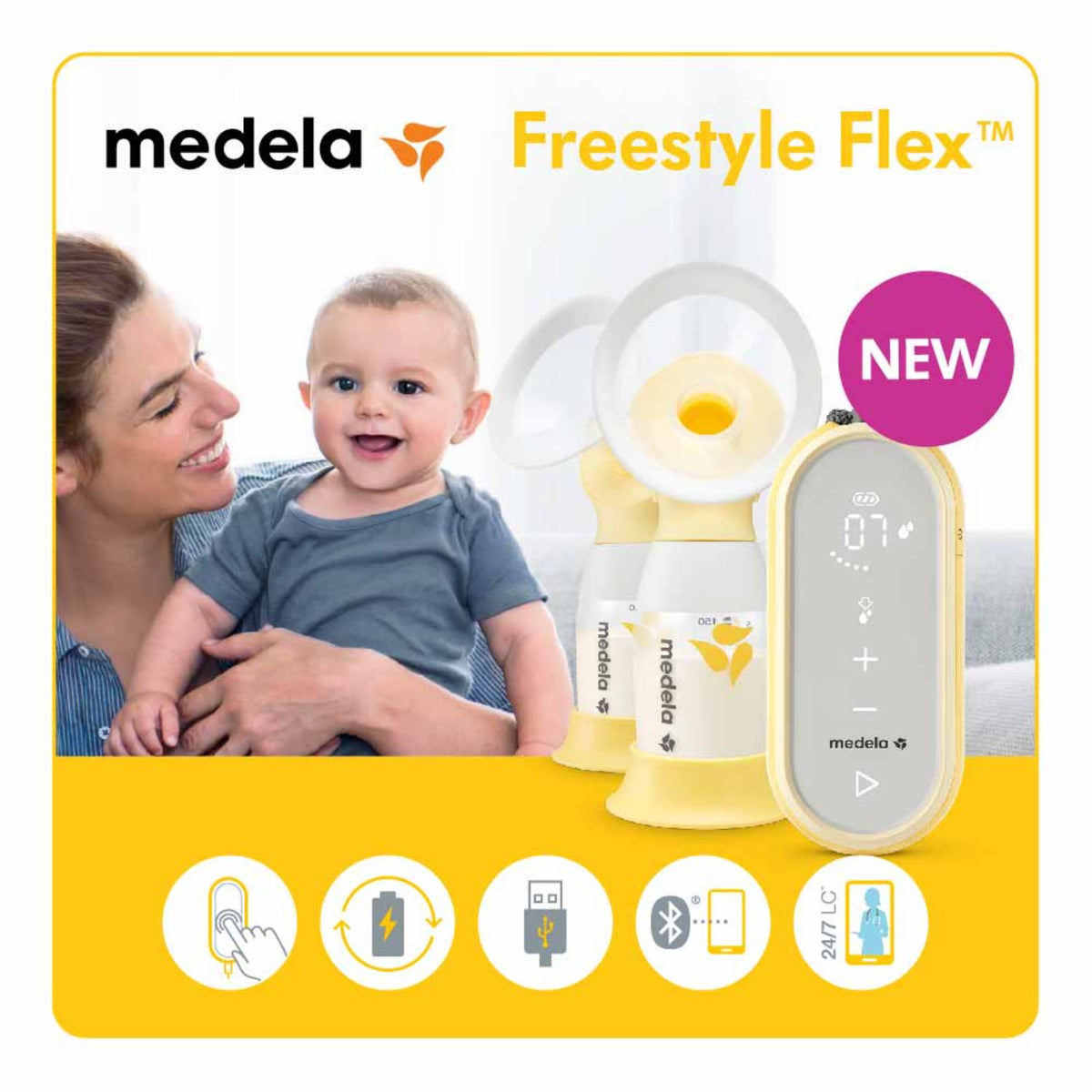 Medela Freestyle Flex 2-Phase Double Electric Breast Pump – The Baby Lab  Company