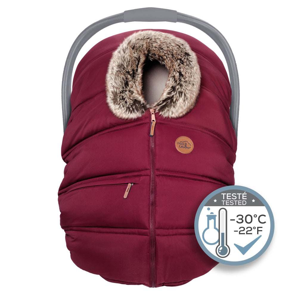 Petit Coulou Winter Car Seat Cover Grenadine Wolf BabyStyle