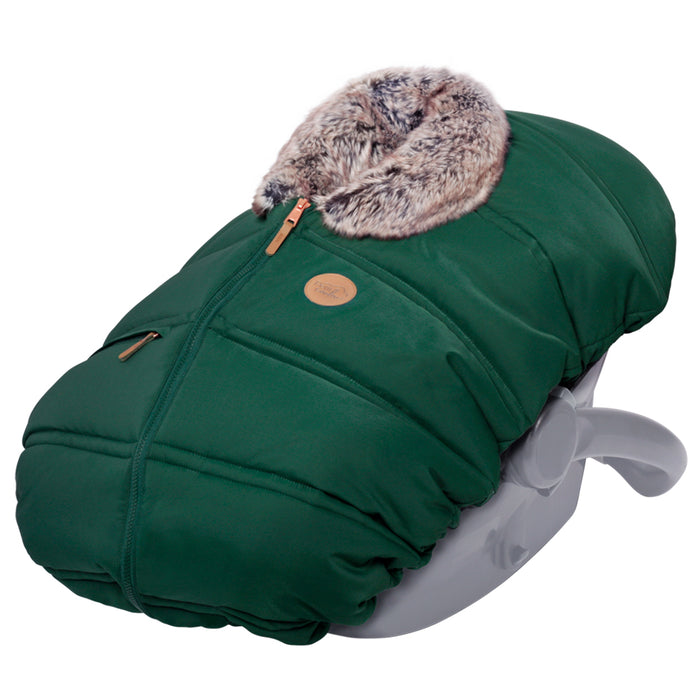 Petit Coulou Winter Car Seat Cover - Matcha Wolf