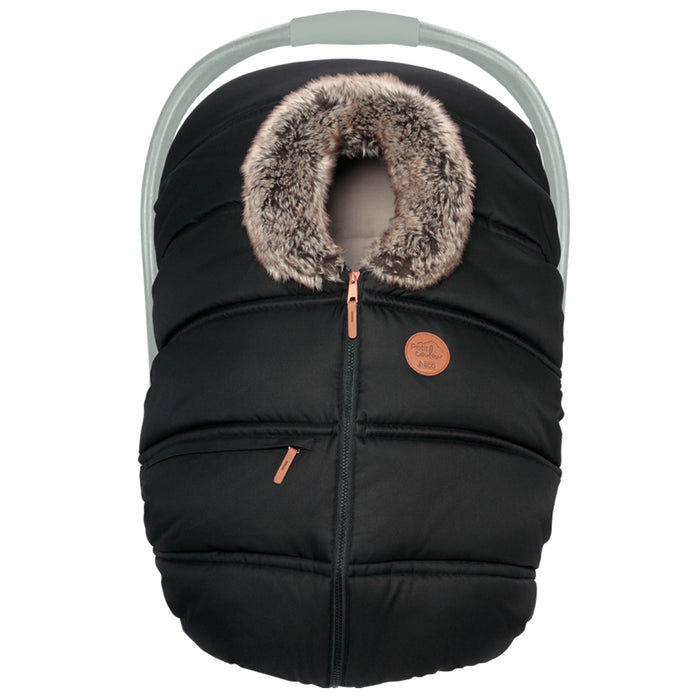 Petit Coulou Winter Car Seat Cover - Licorice Eco Wolf
