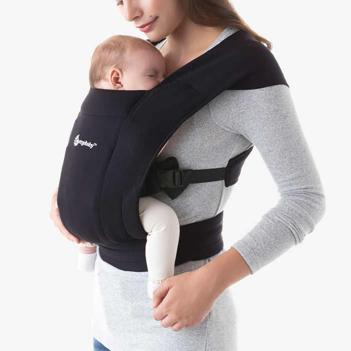 ErgoBaby Embrace Newborn Baby Carrier - Pure Black