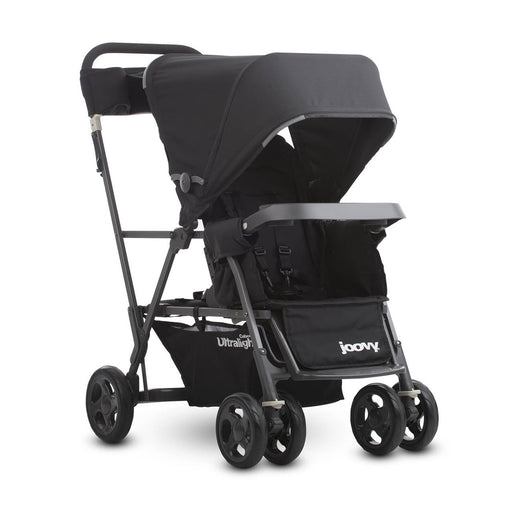 Caboose Ultralight Graphite Stand-on Tandem Stroller - Black  